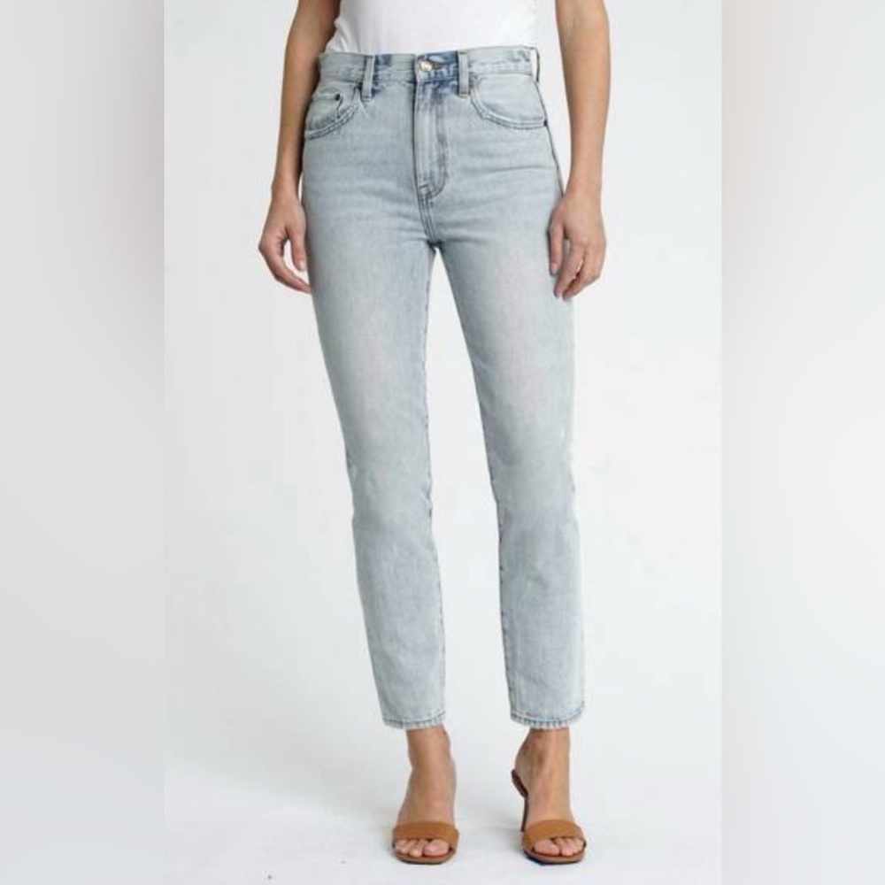 Pistola High Rise Tapered Mom Jeans Light Wash